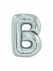 Large Letter B Silver Foil Balloon N34